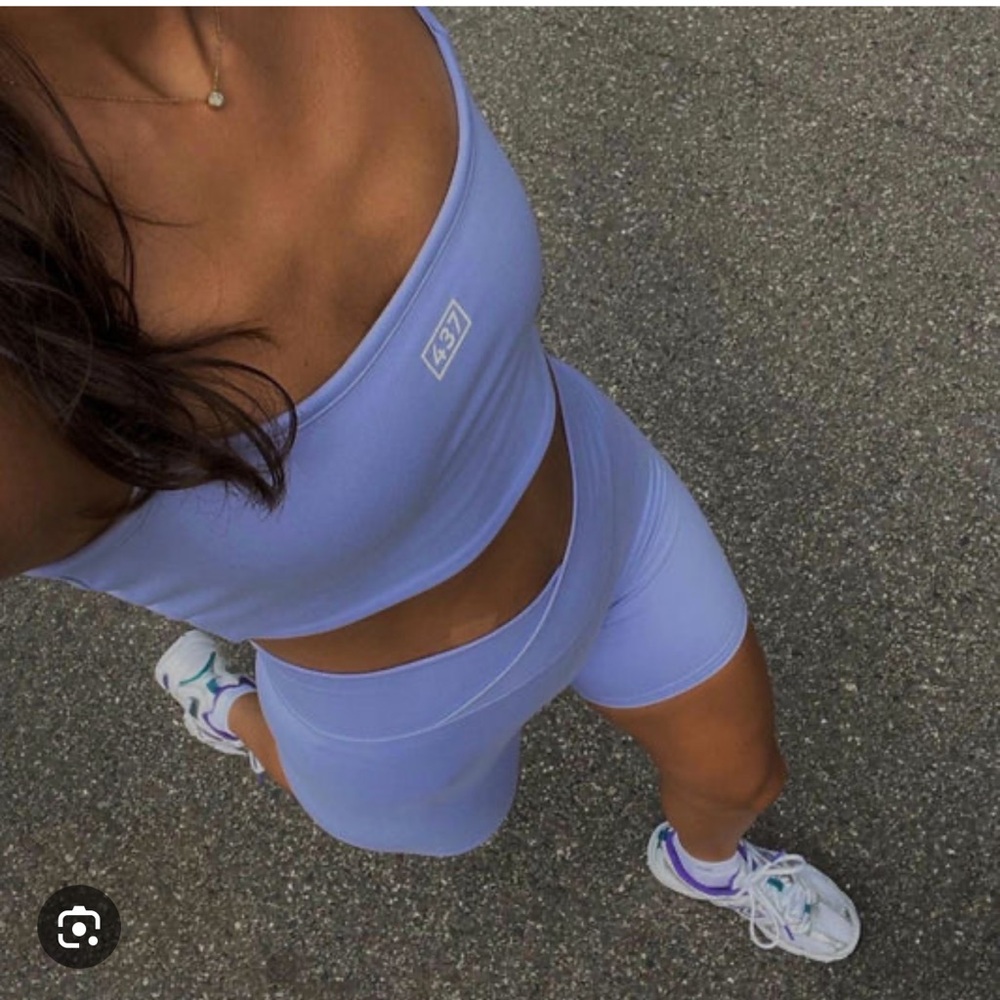 437 Lavender crop top